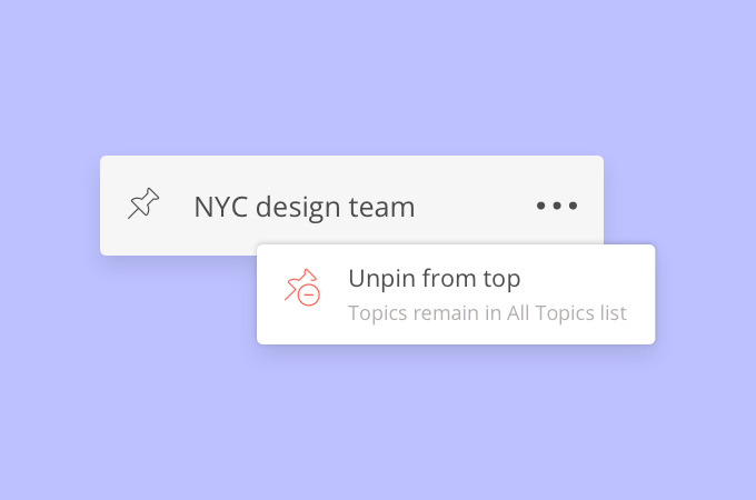Typetalk - Unpin topics